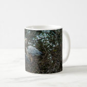 Mug Oiseaux de Héron Bleu Nichent dans les arbres (Devant droit)