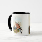 Mug Oiseaux de John Gould de faucon de crécerelle de (Devant gauche)