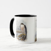 Mug Oiseaux de John Gould de faucon pérégrin de la (Devant gauche)