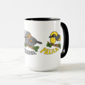 Mug Oiseaux de la forêt hawaïenne autochtone (Devant droit)