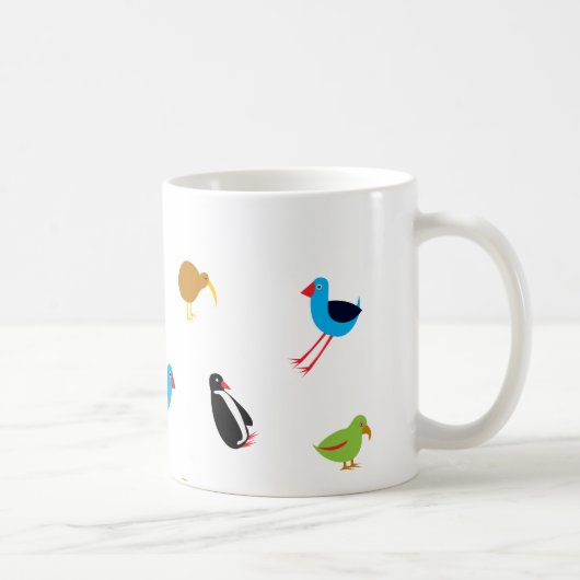 Mug Oiseaux de la Nouvelle Zélande (Droite)