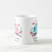 Mug Oiseaux de l'amour ensemble pour toujours Mariage (Centre)