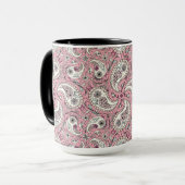 Mug Oiseaux de marguerite en rose bébé (Devant gauche)