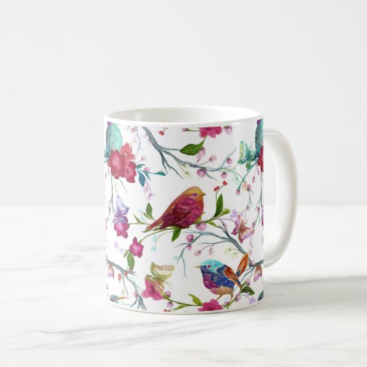 Mug Oiseaux de printemps (Devant droit)