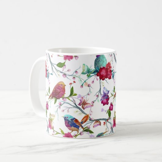 Mug Oiseaux de printemps (Devant gauche)