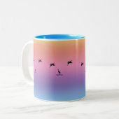 Mug - Oiseaux de rivage au coucher du soleil (Devant gauche)