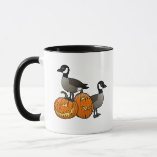 Mug Oiseaux d'Halloween du Canada avec Jack-o-lanterne