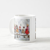 Mug Oiseaux d'hiver, amoureux des oiseaux-mug, cadeaux (Devant gauche)
