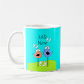 Mug Oiseaux d'infirmière d'infirmière de travail et (Gauche)