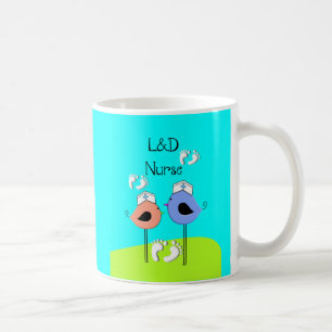Mug Oiseaux d'infirmière d'infirmière de travail et