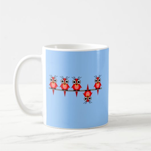 Mug oiseaux drôles (Gauche)