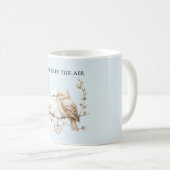 Mug Oiseaux du cœur d'amour romantique (Devant droit)
