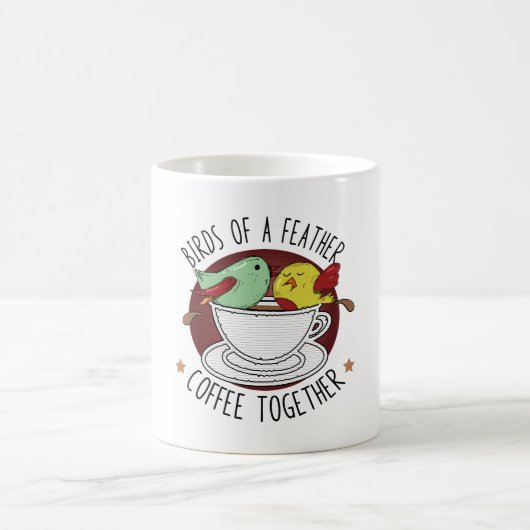 MUG OISEAUX D'UN CAFÉ DE PÂTE ENSEMBLE (Centre)