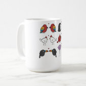 Mug Oiseaux en amour (Devant gauche)