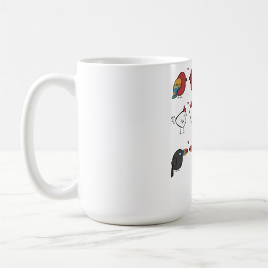 Mug Oiseaux en amour (Gauche)
