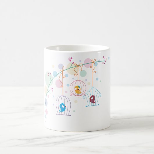 Mug Oiseaux En Cages (Centre)