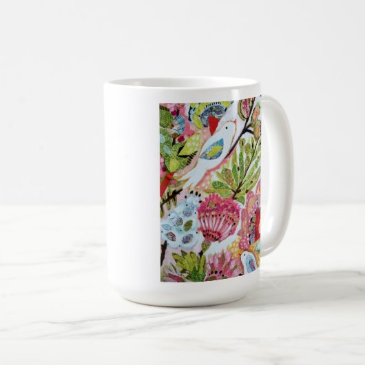 Mug Oiseaux en papier II (Devant droit)