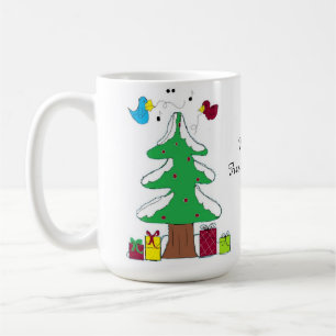 Mug Oiseaux et Arbre Premier Noël de Bébé