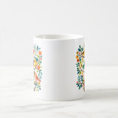 Mug Oiseaux et fleurs Art populaire scandinave (Centre)
