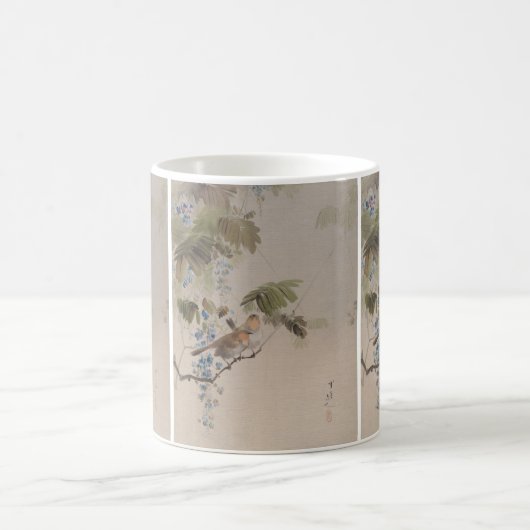 Mug Oiseaux et fleurs par Watanabe Seitei (Centre)