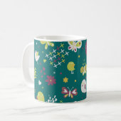 Mug Oiseaux et papillons (Devant gauche)