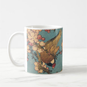 Mug Oiseaux Fleurs Hokusai Art Japonais