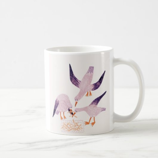 Mug Oiseaux Gentils Se Rassemblant – Scène de Nature F (Droite)