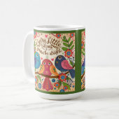 Mug Oiseaux lunaires mignons Abonné aux citations insp (Devant gauche)