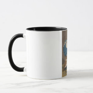Mug Oiseaux Mahjong jouant au jeu