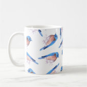 Mug Oiseaux mignons d'aquarelle orientale d'oiseaux (Gauche)