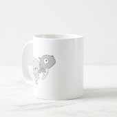 Mug oiseaux mousseux automne café boisson (Devant gauche)