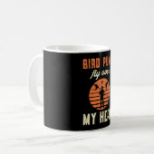 Mug Oiseaux Observation Puns Oiseaux Voler Au-Dessus D (Devant gauche)