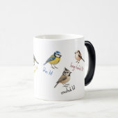 Mug Oiseaux – Oiseaux de Jardin Tasse à Café Aquar (Devant droit)