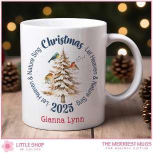 Mug Oiseaux personnalisés de la forêt céleste et la na