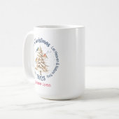 Mug Oiseaux personnalisés de la forêt céleste et la na (Devant gauche)