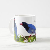 Mug Oiseaux --Pie bleue de Taïwan (Devant gauche)