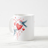 Mug Oiseaux pour la Saint-Valentin (Devant gauche)