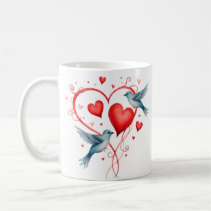 Mug Oiseaux pour la Saint-Valentin