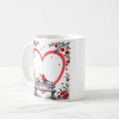 Mug Oiseaux pour la Saint-Valentin (Devant gauche)