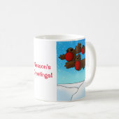 Mug Oiseaux Robin de Noël (Devant droit)