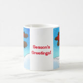 Mug Oiseaux Robin de Noël (Centre)