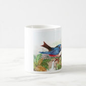 Mug Oiseaux, roses et trombe colorés (Centre)