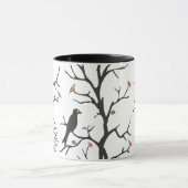 Mug Oiseaux superfilles dans l'arbre (Centre)