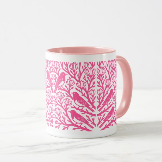 Mug Oiseaux Sur Un Arbre (Devant droit)