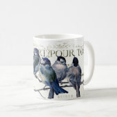 Mug Oiseaux sur une branche (Devant droit)