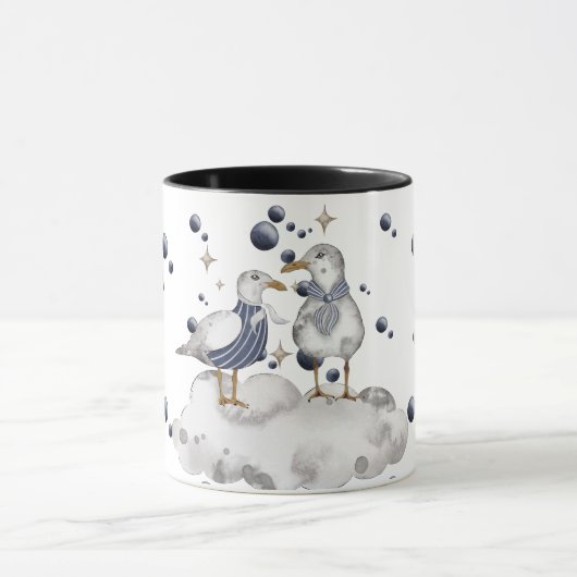 Mug Oiseaux Sur Une Plage (Centre)