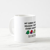 Mug Oiseaux tôt personnalisés (Devant gauche)