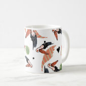 Mug Oiseaux toucans Art tropical verdure estivale (Devant droit)