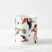 Mug Oiseaux toucans Art tropical verdure estivale (Centre)
