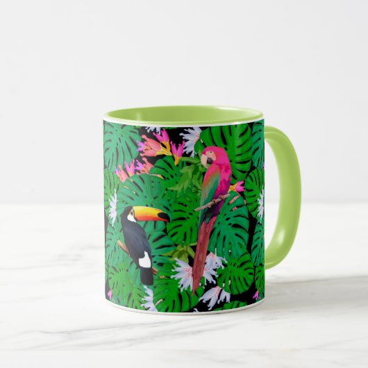 Mug Oiseaux tropicaux (Devant droit)